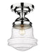 Flush Mount Z-Lite 736F10-CH Chrome Vaughn 1 Light Flush Mount Z-Lite