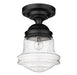 Flush Mount Z-Lite 736F10-MB Matte Black Vaughn 1 Light Flush Mount Z-Lite