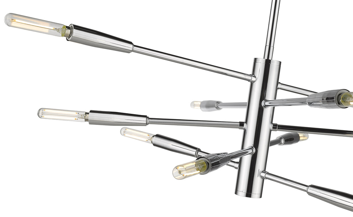 Chandelier Z-Lite 737-10CH Chrome Ascension 10 Light Chandelier Z-Lite