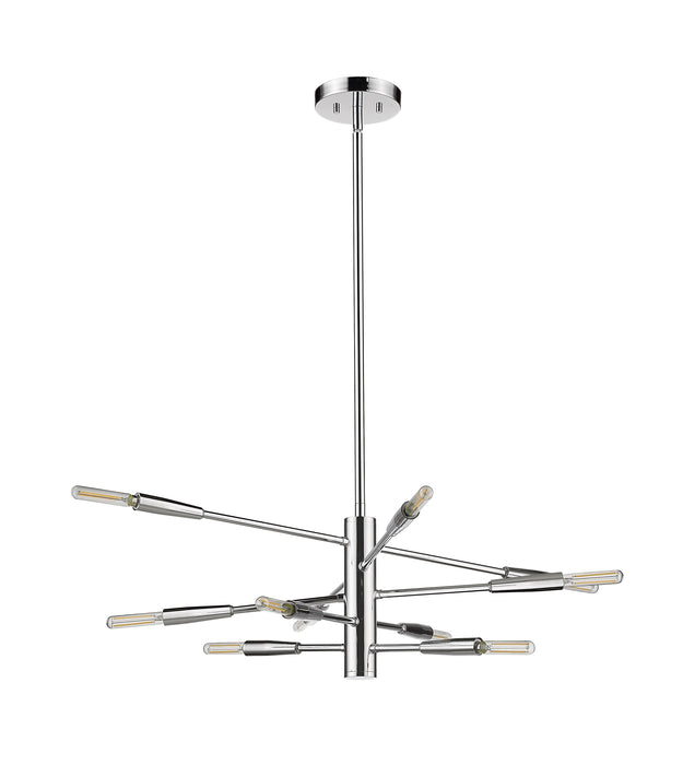 Chandelier Z-Lite 737-10CH Chrome Ascension 10 Light Chandelier Z-Lite