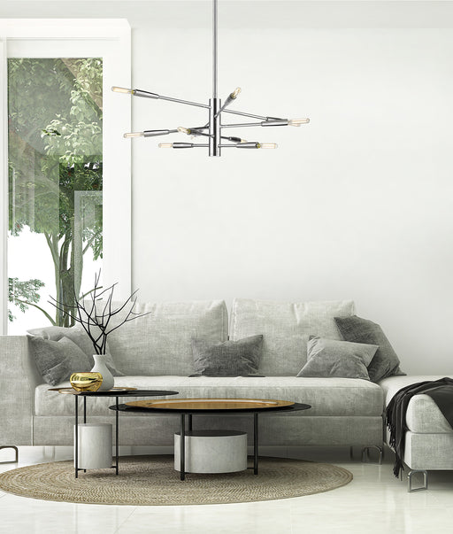 Chandelier Z-Lite 737-10CH Chrome Ascension 10 Light Chandelier Z-Lite