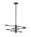 Chandelier Z-Lite 737-10MB Matte Black Ascension 10 Light Chandelier Z-Lite