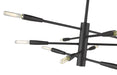 Chandelier Z-Lite 737-10MB Matte Black Ascension 10 Light Chandelier Z-Lite