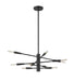 Chandelier Z-Lite 737-10MB Matte Black Ascension 10 Light Chandelier Z-Lite