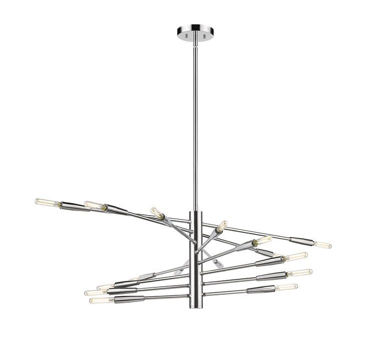 Chandelier Z-Lite 737-16CH Chrome Ascension 16 Light Chandelier Z-Lite
