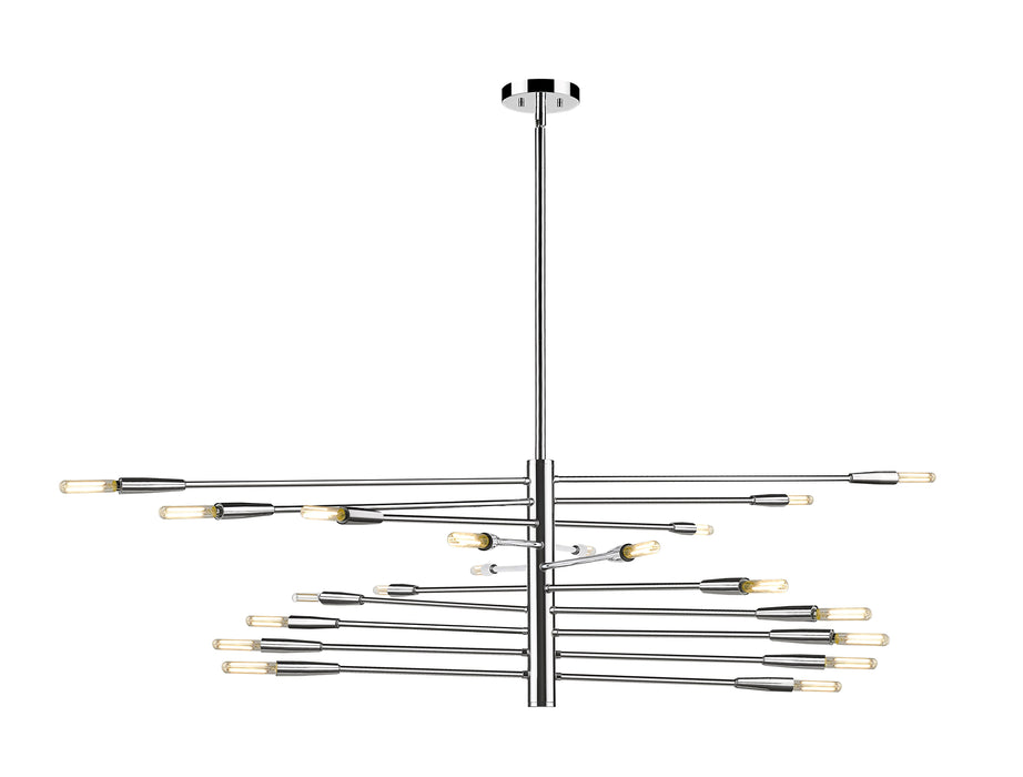 Chandelier Z-Lite 737-20CH Chrome Ascension 20 Light Chandelier Z-Lite