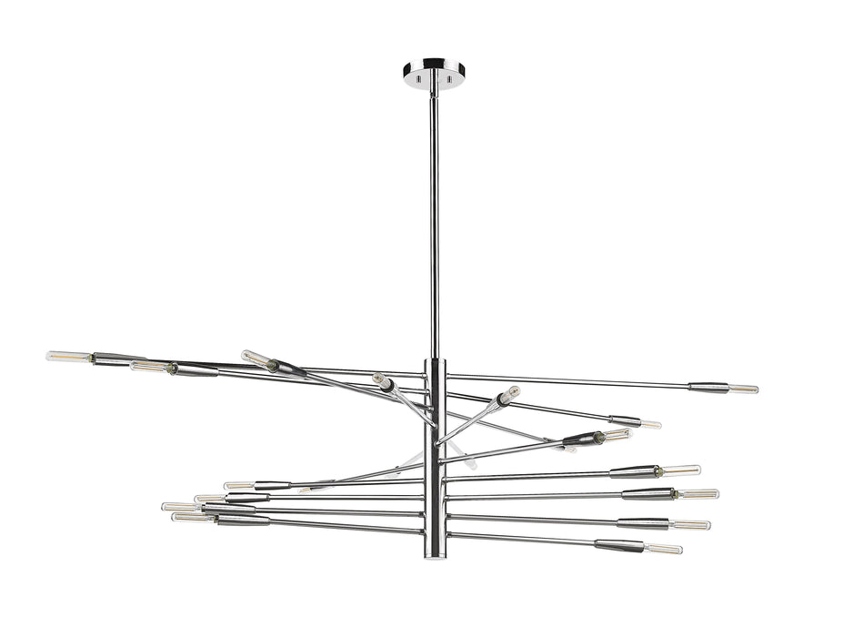 Chandelier Z-Lite 737-20CH Chrome Ascension 20 Light Chandelier Z-Lite