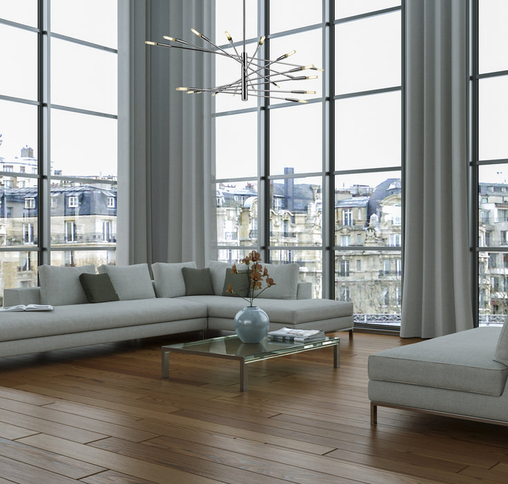 Chandelier Z-Lite 737-20CH Chrome Ascension 20 Light Chandelier Z-Lite