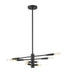 Chandelier Z-Lite 737-8MB Matte Black Ascension 8 Light Chandelier Z-Lite