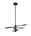 Chandelier Z-Lite 737-8MB Matte Black Ascension 8 Light Chandelier Z-Lite