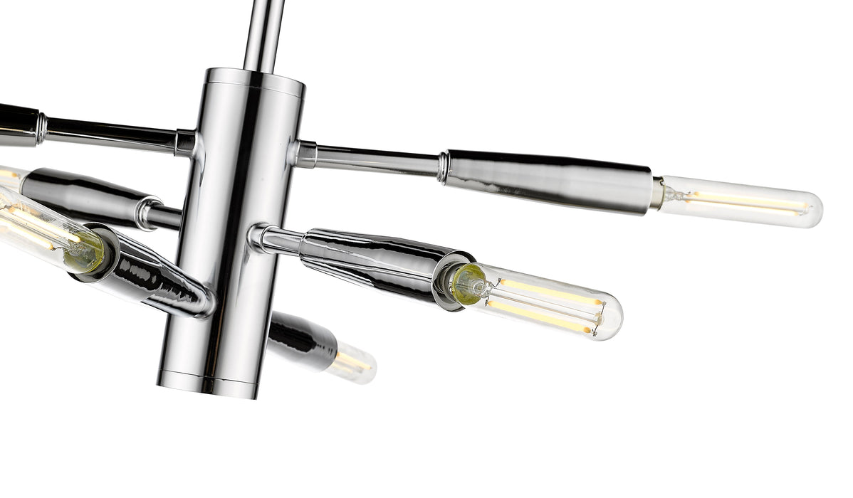 Semi Flush Mount Z-Lite 737SF6-CH Chrome Ascension 6 Light Semi Flush Mount Z-Lite