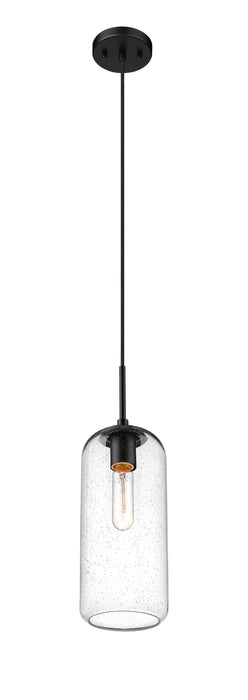 Pendant Z-Lite 738P17-MB Matte Black Monty 1 Light Pendant Z-Lite