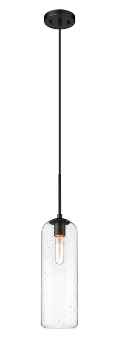 Pendant Z-Lite 738P22-MB Matte Black Monty 1 Light Pendant Z-Lite