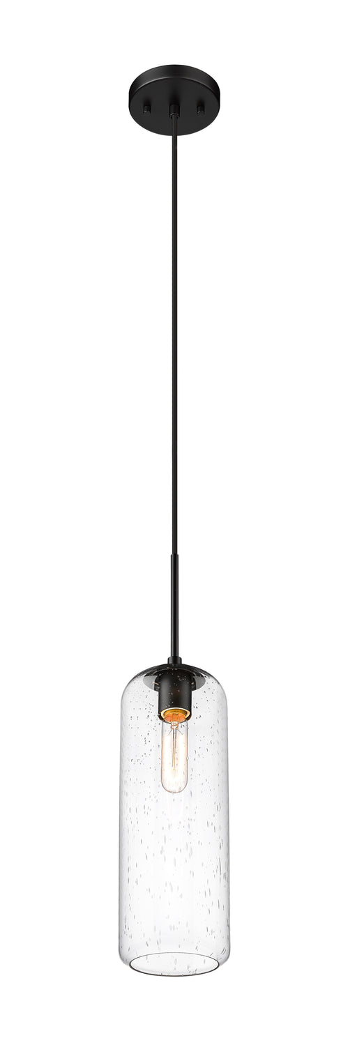 Pendant Z-Lite 738P22-MB Matte Black Monty 1 Light Pendant Z-Lite