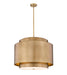 Chandelier Z-Lite 739P32-RB Rubbed Brass Harlech 4 Light Chandelier Z-Lite