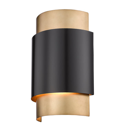Wall Sconce Z-Lite 739S-BRZ-RB Bronze + Rubbed Brass Harlech 2 Light Wall Sconce Z-Lite