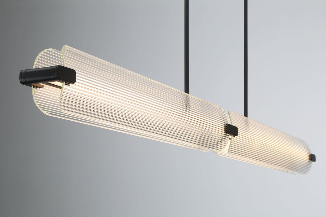 Eurofase 50056-026 Neoness 67" Matte Black LED Chandelier