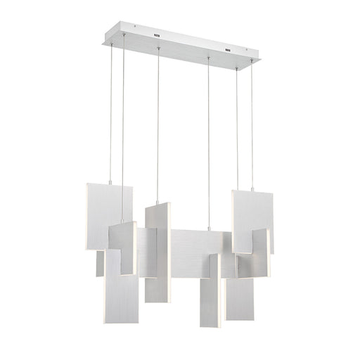 Eurofase 37345-036 Coburg 33" Anodized Silver LED Chandelier