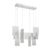 Eurofase 37345-036 Coburg 33" Anodized Silver LED Chandelier