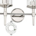 Vanity Light Thesis 207699A Andrea 32 inch 4 light Polished Nickel Vanity Light with Clear Ribbed Glass Shades THESIS