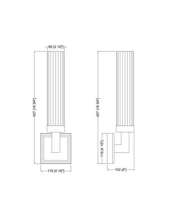 Wall Sconce Z-Lite 740-1S-BN Brushed Nickel Beau 1 Light Wall Sconce Z-Lite