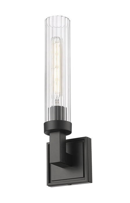 Wall Sconce Z-Lite 740-1S-MB Matte Black Beau 1 Light Wall Sconce Z-Lite
