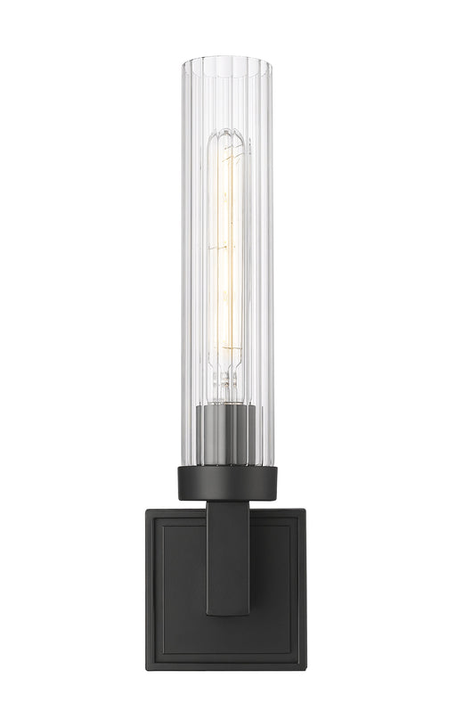 Wall Sconce Z-Lite 740-1S-MB Matte Black Beau 1 Light Wall Sconce Z-Lite