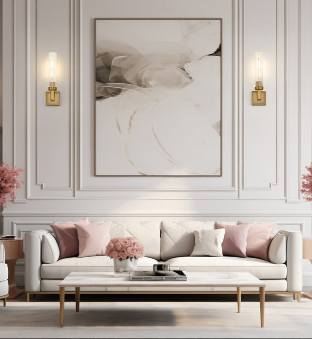 Z-Lite 740-1S-RB Rubbed Brass Beau 1 Light Wall Sconce