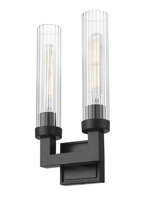 Wall Sconce Z-Lite 740-2S-MB Matte Black Beau 2 Light Wall Sconce Z-Lite