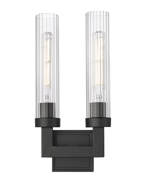 Wall Sconce Z-Lite 740-2S-MB Matte Black Beau 2 Light Wall Sconce Z-Lite