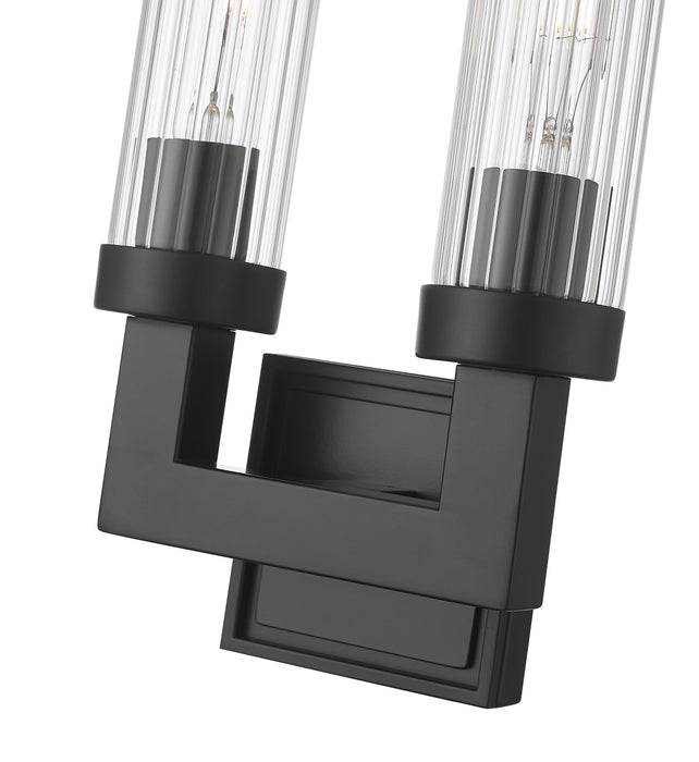 Wall Sconce Z-Lite 740-2S-MB Matte Black Beau 2 Light Wall Sconce Z-Lite