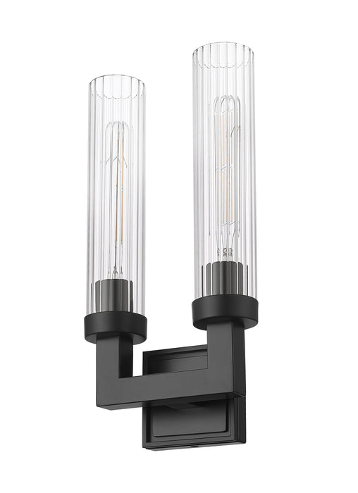 Wall Sconce Z-Lite 740-2S-MB Matte Black Beau 2 Light Wall Sconce Z-Lite