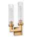 Wall Sconce Z-Lite 740-2S-RB Rubbed Brass Beau 2 Light Wall Sconce Z-Lite