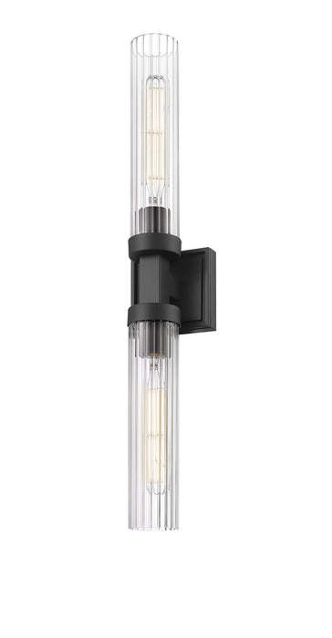 Wall Sconce Z-Lite 740-2W-MB Matte Black Beau 2 Light Wall Sconce Z-Lite