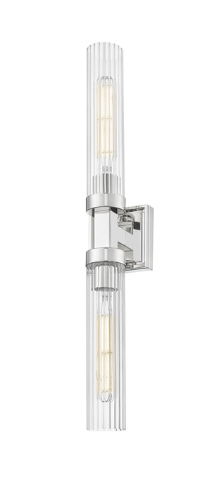 Wall Sconce Z-Lite 740-2W-PN Polished Nickel Beau 2 Light Wall Sconce Z-Lite