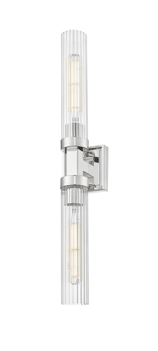 Wall Sconce Z-Lite 740-2W-PN Polished Nickel Beau 2 Light Wall Sconce Z-Lite