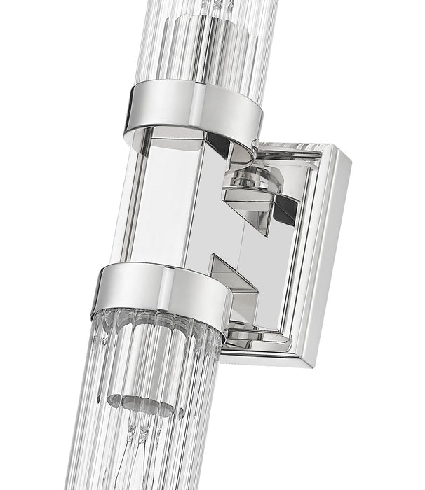 Wall Sconce Z-Lite 740-2W-PN Polished Nickel Beau 2 Light Wall Sconce Z-Lite