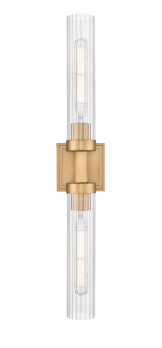 Wall Sconce Z-Lite 740-2W-RB Rubbed Brass Beau 2 Light Wall Sconce Z-Lite