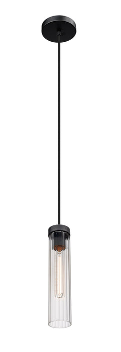 Pendant Z-Lite 740P-MB Matte Black Beau 1 Light Pendant Z-Lite