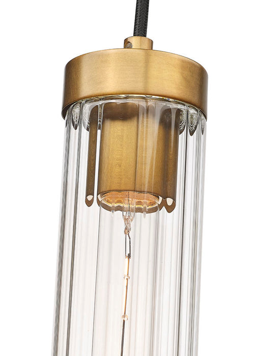 Pendant Z-Lite 740P-ROD-RB Rubbed Brass Beau 1 Light Pendant Z-Lite
