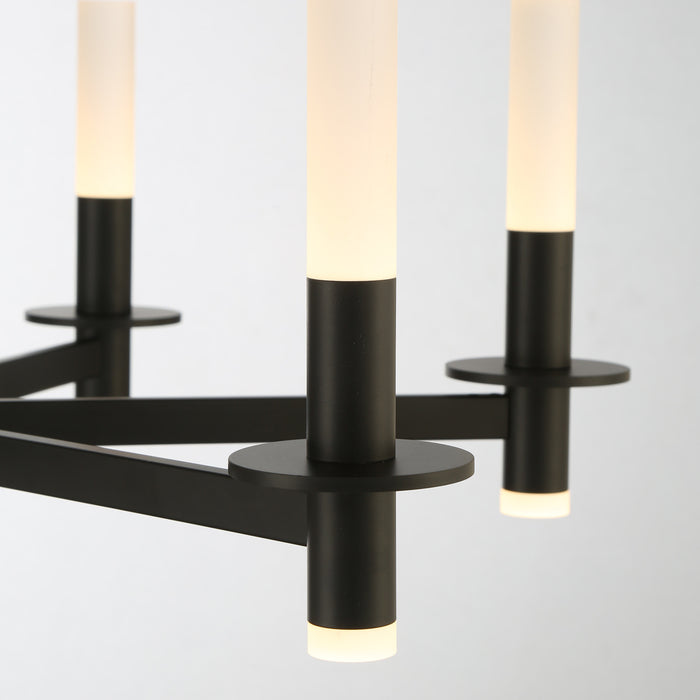 Eurofase 38440-021 Torna 28" Matte Black LED Chandelier