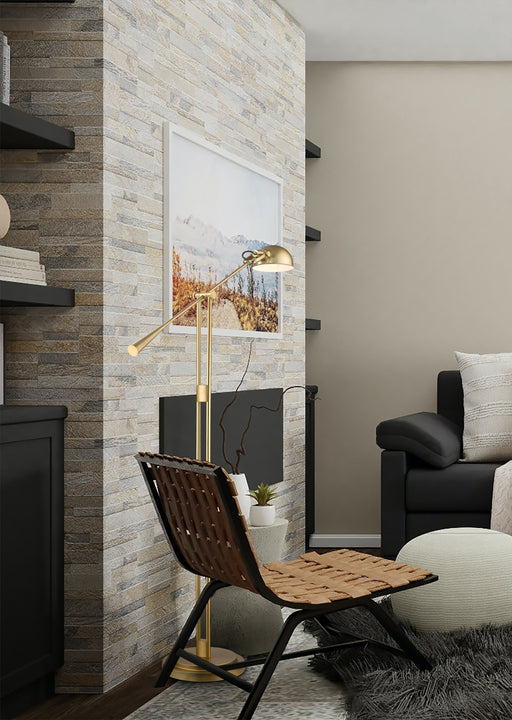 Floor Lamp Z-Lite 741FL-HBR Heritage Brass Grammercy Park 1 Light Floor Lamp Z-Lite
