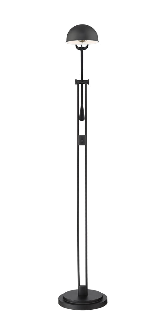 Floor Lamp Z-Lite 741FL-MB Matte Black Grammercy Park 1 Light Floor Lamp Z-Lite