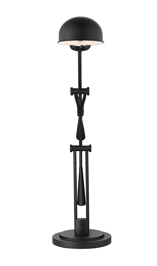 Table Lamp Z-Lite 741TL-MB Matte Black Grammercy Park 1 Light Table Lamp Z-Lite