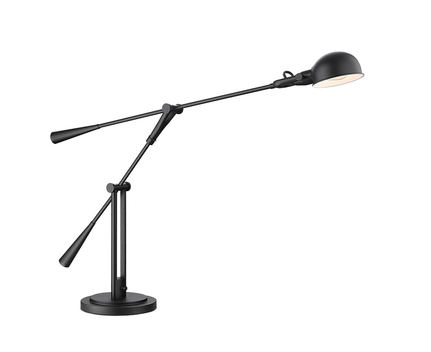 Table Lamp Z-Lite 741TL-MB Matte Black Grammercy Park 1 Light Table Lamp Z-Lite