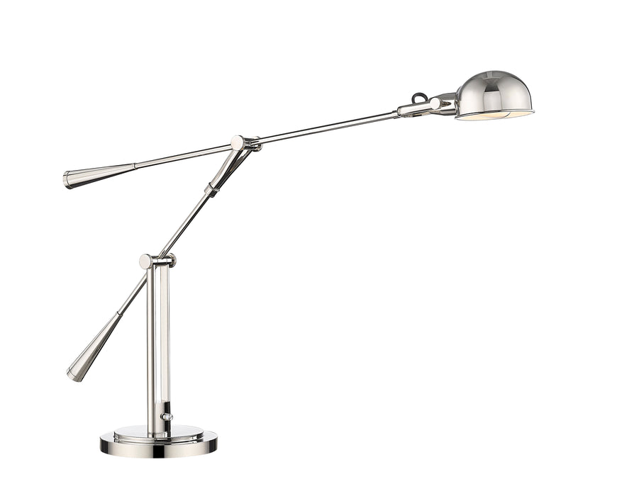 Table Lamp Z-Lite 741TL-PN Polished Nickel Grammercy Park 1 Light Table Lamp Z-Lite