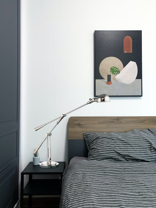 Table Lamp Z-Lite 741TL-PN Polished Nickel Grammercy Park 1 Light Table Lamp Z-Lite