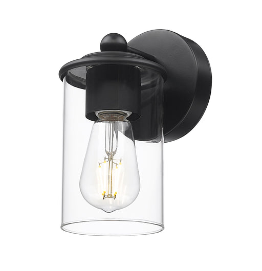 Wall Sconce Z-Lite 742-1S-MB Matte Black Thayer 1 Light Wall Sconce Z-Lite