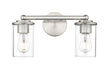 Vanity Z-Lite 742-2V-BN Brushed Nickel Thayer 2 Light Vanity Z-Lite