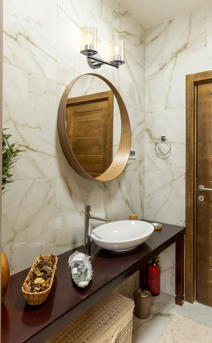 Vanity Z-Lite 742-2V-CH Chrome Thayer 2 Light Vanity Z-Lite